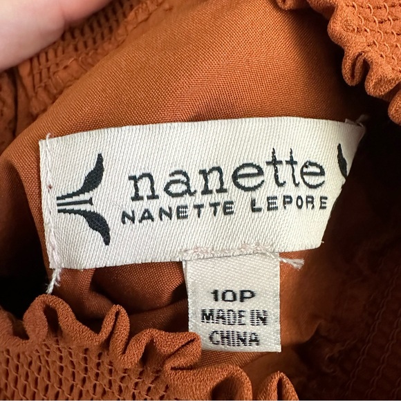 Nanette Lepore Pleated Sleeveless Dress In Gingerbread - Picture 6 of 8